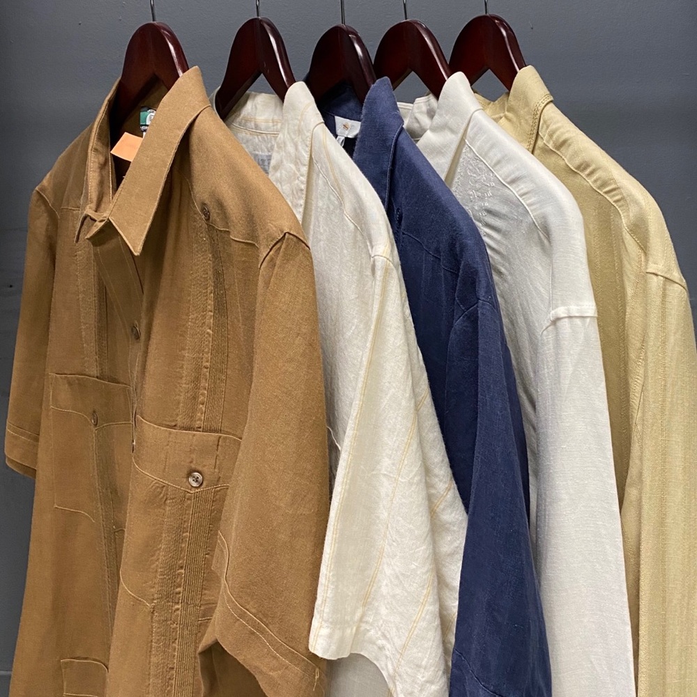 BUNDLE Linen Blend Casual Summer Shirts